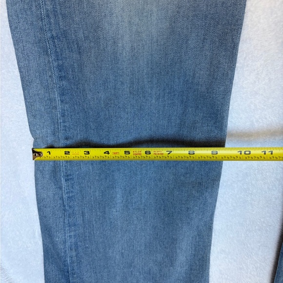 Rag and Bone Jeans Justine Sz 28 Wide Leg Blue Denim Stretch Preppy READ - Picture 10 of 15